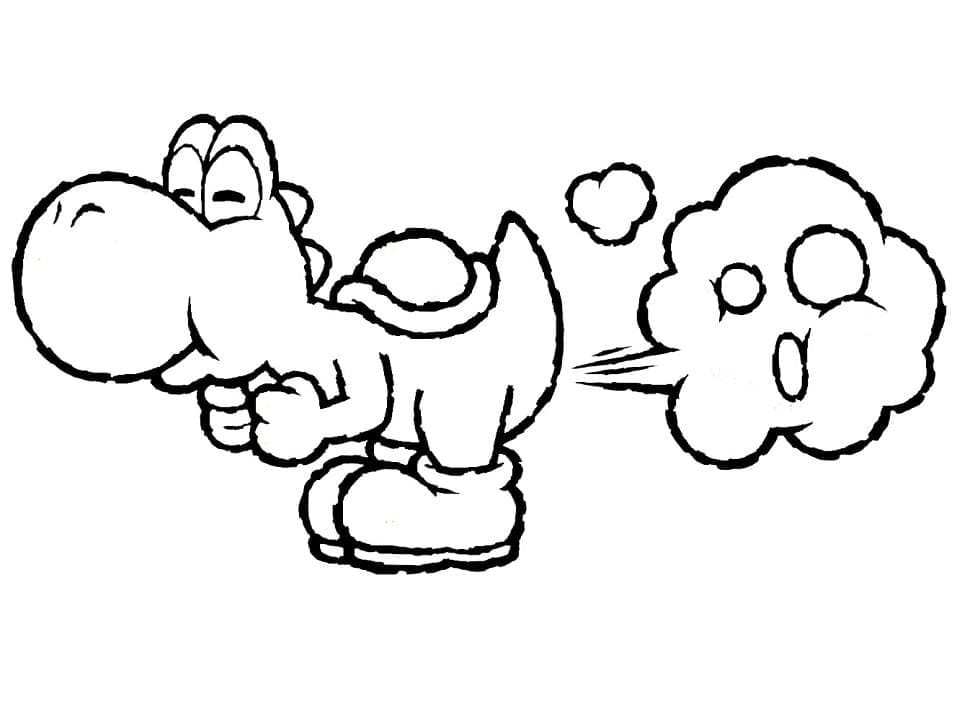 Dibujo gratuito Yoshi #195221 de la coleccion Videojuegos para imprimir