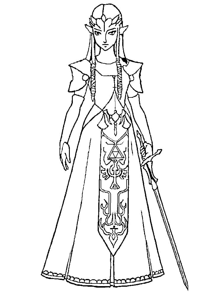 Dibujo gratuito Zelda #200905 de la coleccion Videojuegos para imprimir