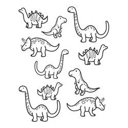 Dibujo Dinosaurio (Animales Prehistóricos) #171740 para imprimir y colorear