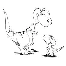 Dibujo para colorear: Dinosaurio (Animales Prehistóricos) #5589 - Dibujos para Colorear e Imprimir Gratis