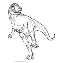 Dibujo para colorear: Dinosaurio (Animales Prehistóricos) #5640 - Dibujos para Colorear e Imprimir Gratis