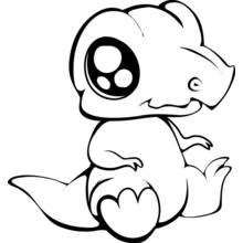 Dibujo para colorear: Dinosaurio (Animales Prehistóricos) #5678 - Dibujos para Colorear e Imprimir Gratis