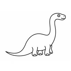 Dibujo para colorear: Diplodoco (Animales Prehistóricos) #212445 - Dibujos para Colorear e Imprimir Gratis