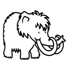 Dibujo para colorear: Mamut (Animales Prehistóricos) #19174 - Dibujos para Colorear e Imprimir Gratis
