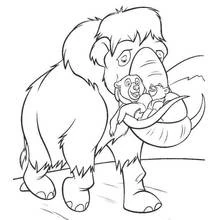 Dibujo para colorear: Mamut (Animales Prehistóricos) #19185 - Dibujos para Colorear e Imprimir Gratis