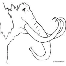 Dibujo para colorear: Mamut (Animales Prehistóricos) #19190 - Dibujos para Colorear e Imprimir Gratis
