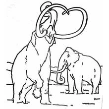 Dibujo para colorear: Mamut (Animales Prehistóricos) #19198 - Dibujos para Colorear e Imprimir Gratis