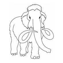 Dibujos para colorear: Mamut - Dibujos para Colorear e Imprimir Gratis