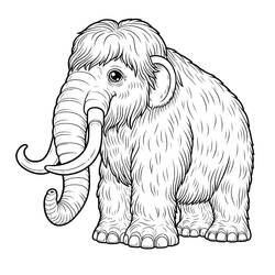 Dibujo para colorear: Mamut (Animales Prehistóricos) #212516 - Dibujos para Colorear e Imprimir Gratis