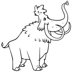 Dibujo para colorear: Mamut (Animales Prehistóricos) #212522 - Dibujos para Colorear e Imprimir Gratis