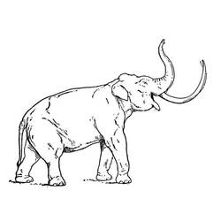 Dibujo para colorear: Mamut (Animales Prehistóricos) #212549 - Dibujos para Colorear e Imprimir Gratis