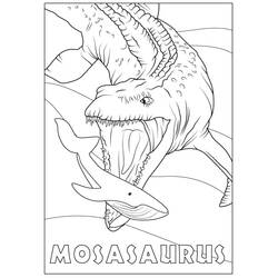 Dibujo para colorear: Mosasaurio (Animales Prehistóricos) #218366 - Dibujos para Colorear e Imprimir Gratis