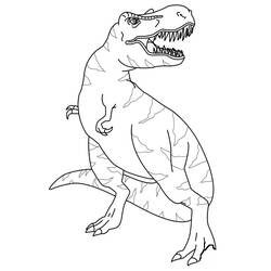Dibujo para colorear: T-Rex (Animales Prehistóricos) #180083 - Dibujos para Colorear e Imprimir Gratis