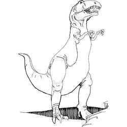 Dibujo para colorear: T-Rex (Animales Prehistóricos) #180087 - Dibujos para Colorear e Imprimir Gratis
