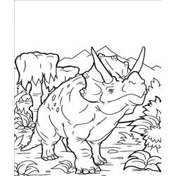 Dibujos para colorear: Triceratops - Dibujos para Colorear e Imprimir Gratis