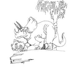 Dibujo para colorear: Triceratops (Animales Prehistóricos) #211933 - Dibujos para Colorear e Imprimir Gratis