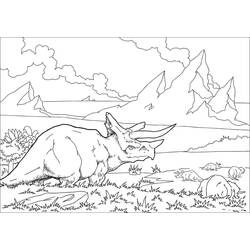 Dibujo para colorear: Triceratops (Animales Prehistóricos) #211936 - Dibujos para Colorear e Imprimir Gratis