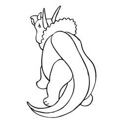 Dibujo para colorear: Triceratops (Animales Prehistóricos) #211948 - Dibujos para Colorear e Imprimir Gratis