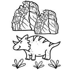 Dibujo para colorear: Triceratops (Animales Prehistóricos) #211958 - Dibujos para Colorear e Imprimir Gratis
