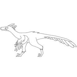 Dibujo para colorear: Velociraptor (Animales Prehistóricos) #214483 - Dibujos para Colorear e Imprimir Gratis