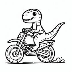 Dibujo para colorear: Velociraptor (Animales Prehistóricos) #214504 - Dibujos para Colorear e Imprimir Gratis