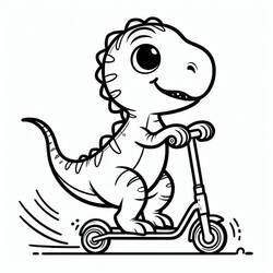 Dibujo para colorear: Velociraptor (Animales Prehistóricos) #214506 - Dibujos para Colorear e Imprimir Gratis