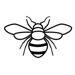 Dibujo para colorear: Abeja (Animales) #184180 - Dibujos para Colorear e Imprimir Gratis