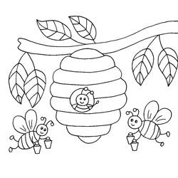 Dibujo para colorear: Abeja (Animales) #184193 - Dibujos para Colorear e Imprimir Gratis