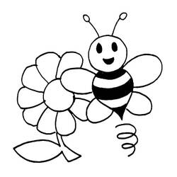 Dibujo Abeja (Animales) #184198 para imprimir y colorear