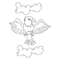 Dibujo para colorear: Águila (Animales) #306 - Dibujos para Colorear e Imprimir Gratis