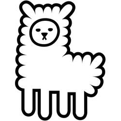 Dibujo para colorear: Alpaca (Animales) #217296 - Dibujos para Colorear e Imprimir Gratis