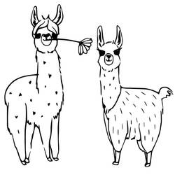 Dibujo para colorear: Alpaca (Animales) #217306 - Dibujos para Colorear e Imprimir Gratis