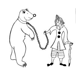 Dibujo para colorear: Animales de circo (Animales) #20821 - Dibujos para Colorear e Imprimir Gratis