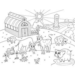 Dibujo Animales de Granja (Animales) #198107 para imprimir y colorear