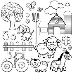 Dibujo Animales de Granja (Animales) #198109 para imprimir y colorear