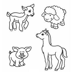 Dibujo Animales de Granja (Animales) #198111 para imprimir y colorear