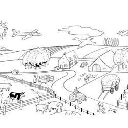 Dibujo para colorear: Animales de granja (Animales) #21401 - Dibujos para Colorear e Imprimir Gratis