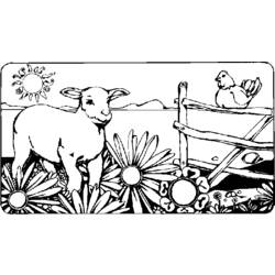 Dibujo para colorear: Animales de granja (Animales) #21404 - Dibujos para Colorear e Imprimir Gratis