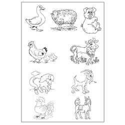 Dibujo para colorear: Animales de granja (Animales) #21424 - Dibujos para Colorear e Imprimir Gratis