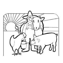 Dibujo para colorear: Animales de granja (Animales) #21495 - Dibujos para Colorear e Imprimir Gratis
