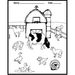 Dibujo para colorear: Animales de granja (Animales) #21502 - Dibujos para Colorear e Imprimir Gratis