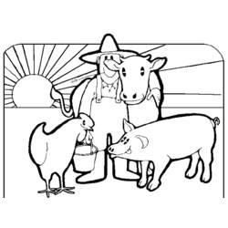 Dibujo para colorear: Animales de granja (Animales) #21546 - Dibujos para Colorear e Imprimir Gratis