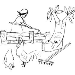 Dibujo para colorear: Animales de granja (Animales) #21592 - Dibujos para Colorear e Imprimir Gratis