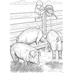 Dibujo para colorear: Animales de granja (Animales) #21639 - Dibujos para Colorear e Imprimir Gratis