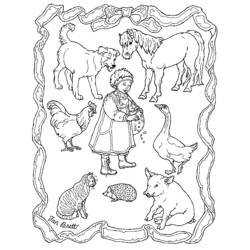 Dibujo para colorear: Animales de granja (Animales) #21651 - Dibujos para Colorear e Imprimir Gratis