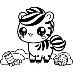 Dibujo para colorear: Animales Kawaii (Animales) #209248 - Dibujos para Colorear e Imprimir Gratis