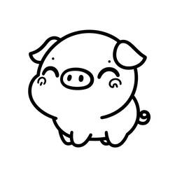 Dibujo para colorear: Animales Kawaii (Animales) #209257 - Dibujos para Colorear e Imprimir Gratis