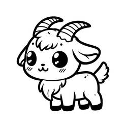 Dibujo para colorear: Animales Kawaii (Animales) #209258 - Dibujos para Colorear e Imprimir Gratis