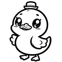 Dibujo para colorear: Animales Kawaii (Animales) #209263 - Dibujos para Colorear e Imprimir Gratis