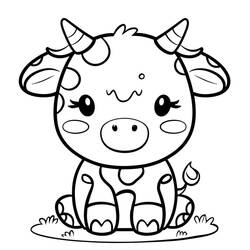 Dibujo para colorear: Animales Kawaii (Animales) #209268 - Dibujos para Colorear e Imprimir Gratis
